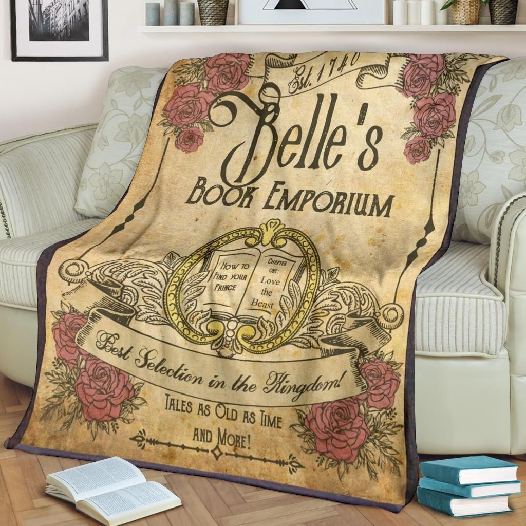 BELLE?S BOOK EMPORIUM BEST SELLER FLEECE BLANKET GIFT FOR FAN BELLE?S BOOK EMPORIUM BEST SELLER FLEECE BLANKET GIFT FOR FAN
