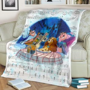 LADY & THE TRAMP SONG LYRICS FLEECE BLANKET GIFT FOR FAN