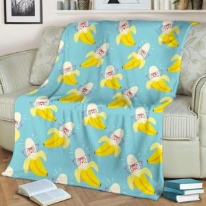 FUNNY BANANA BESTSELLER FLEECE BLANKET GIFT FOR FAN