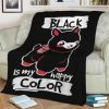 BLACK HAPPY ALPACA ANIME JAPAN BEST SELLER FLEECE BLANKET GIFT FOR FAN