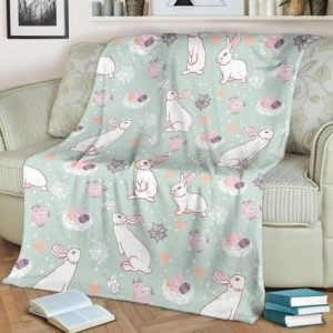 LOVELY RABBIT HAVE BIGGER TOOLS BESTSELLER FLEECE BLANKET GIFT FOR FAN
