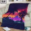 80S AESTHETIC LANDSCAPE BEST SELLER FLEECE BLANKET GIFT FOR FAN
