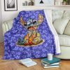 ALOHA STITCH DISNEY FLEECE BLANKET GIFT FOR FAN