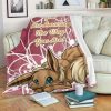 EEVEE AMAZING LOVE QUOTE BESTSELLER FLEECE BLANKET GIFT FOR FAN