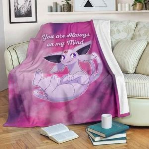ESPEON ON MY MIND LOVE QUOTE BEST SELLER FLEECE BLANKET GIFT FOR FAN