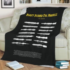BEAUTY BEHIND THE MADNESS BY THE WEEKEND BEST SELLER FLEECE BLANKET GIFT FOR FAN