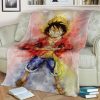 D LUFFY ONE PIECE FLEECE BLANKET GIFT FOR FAN
