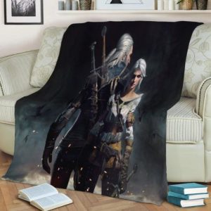 CIRI AND GERALT BEST SELLER FLEECE BLANKET GIFT FOR FAN