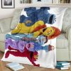 COOKIE MONSTER FLEECE BLANKET GIFT FOR FAN