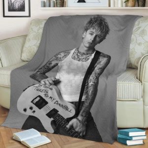 GUN KELLY BEST SELLER FLEECE BLANKET GIFT FOR FAN