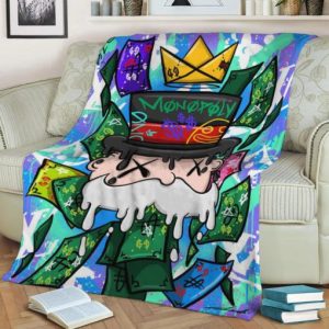 DOLLAR DROP MONOPOLY FLEECE BLANKET GIFT FOR FAN
