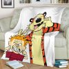 CALVIN AND HOBBES FLEECE BLANKET GIFT FOR FAN