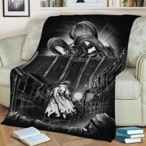 ATTACK ON KYUBI FLEECE BLANKET GIFT FOR FAN