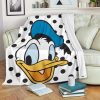 DONALD DUCK DISNEY POLKA DOTS FLEECE BLANKET GIFT FOR FAN