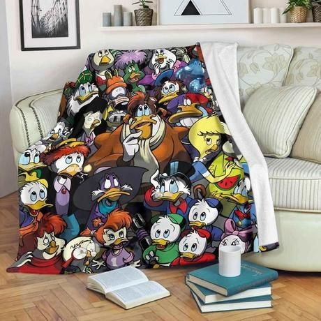 DUCKTALES FLEECE BLANKET GIFT FOR FAN DUCKTALES FLEECE BLANKET GIFT FOR FAN