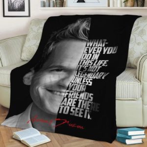 BARNEY STINSON FLEECE BLANKET GIFT FOR FAN