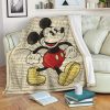 BOOK PAGE MICKEY DISNEY FLEECE BLANKET GIFT FOR FAN