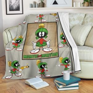 MARVIN THE MARTIAN CARTOON FLEECE BLANKET GIFT FOR FAN
