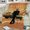 BULLITT FLEECE BLANKET GIFT FOR FAN