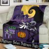 CUTE NIGHTMARE BEFORE CHRISTMAS CREATURES BEST SELLER FLEECE BLANKET GIFT FOR FAN