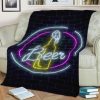 BEER NEON RETRO VINTAGE FLEECE BLANKET GIFT FOR FAN
