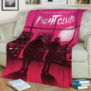 FIGHT CLUB TYLER AND MARLA ART FLEECE BLANKET GIFT FOR FAN