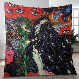 Daria Hlazatova Garden Of Dreams Christmas Gifts Lover Blanket