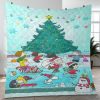 Merry Christmas Snoopy And Peanuts Snowboarding 2098 Christmas Gifts Lover Blanket
