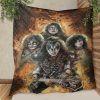 Kiss Band Fire Music Festival Thank You For The Memories Christmas Gifts Lover Blanket