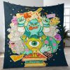 Monsters Inc Comedy Film Disney Cartoon Christmas Gift Lover Blanket