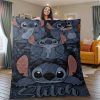 Lilo And Stitch Cute Lover Blanket