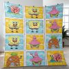 Funny Spongebob With Friend Cartoon Ver3 Gifts Lover Blanket
