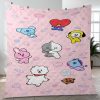 BTS BT21 Bangtan Army Fan Art Cartoon So Cute Ver20 Gift Lover Blanket
