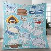 Ice Type Pokemon Sticker 10 Gift Lover Blanket