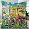 Snoopy’s Beagle School Bus The Peanuts Cartoon Gift Lover Blanket