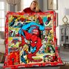 Spiderman Comic Personalized Blanket