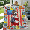 Snoopy Gifts Snoopy Lover Snoopy Pilot Sherpa Blanket