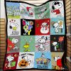 Snoopy Cartoon Square Quilt Fleece Blanket Fan Made All Season 3D Blanket
