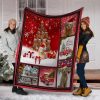 Goldendoodle Christmas Tree Xmas Fleece Blanket