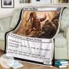 Afr Half Elf Monk Magic The Gathering Mtg Blanket