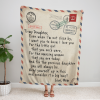 Airmail From Mom To My Daughter Blanket