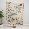 Airmail From Mom To My Son Blanket