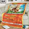 Anime Pokemon Arcanine Full Print Soft Blanket