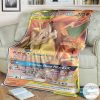 Anime Pokemon Charizard Braixen Gx Cosmic Eclipse Custom Blanket