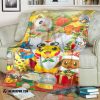 Anime Pokemon Christmas Party Soft Blanket