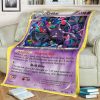 Anime Pokemon Crobat Full Print Soft Blanket