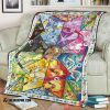 Anime Pokemon Eevee Eeveelutions Soft Blanket 2