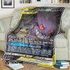 Anime Pokemon Gengar Mimikyu Gx A%C2%B7Team Up Custom Soft Blanket