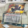 Anime Pokemon Greninja Star Full Print Soft Blanket