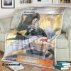 Anime Pokemon Grimsley Trainer Soft Blanket